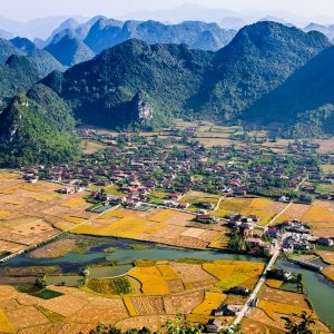 When paddy fields cast a golden glow in northern Vietnam