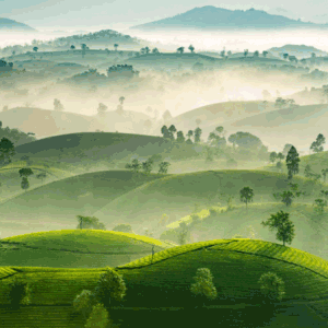 Stuff of dreams: stunning vistas of Long Coc tea hills